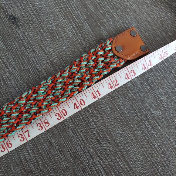 Cole Haan Multicolor Braided Belt Size 38 - Picture 5 of 5